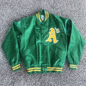 Vintage RARE 60s Felco Oakland Athletics A's Satin Jacket Size S Union Made USA